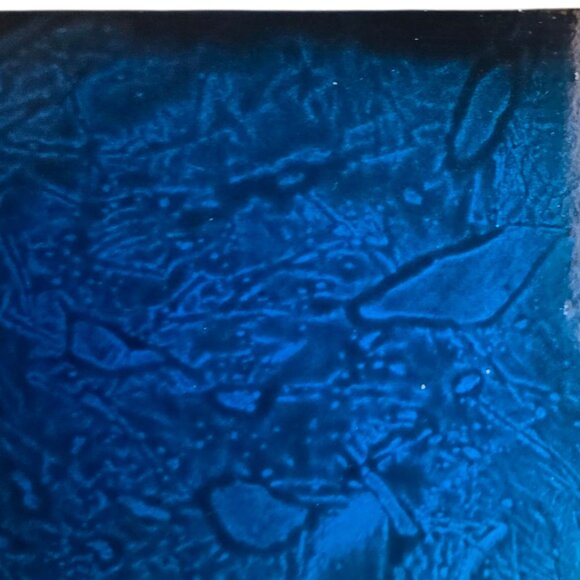 Modern Abstract Wall Art Metal 1990s Memphis Style 24 x 12 Green Blue Decor - Picture 12 of 16